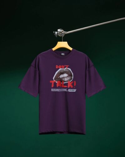 Don’t Talk Purple Drop Shoulder-M