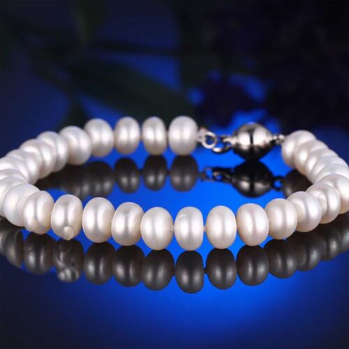 Timeless Grace Natural Pearl Bracelet-White