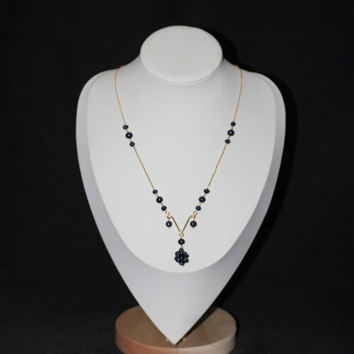 Midnight Bloom Dainty Freshwater Pearl Necklace
