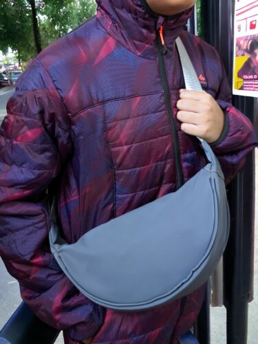 Casual Crossbody Fanny Bag-Light grey