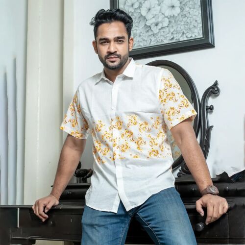  Lemon Blossom Cotton Shirt