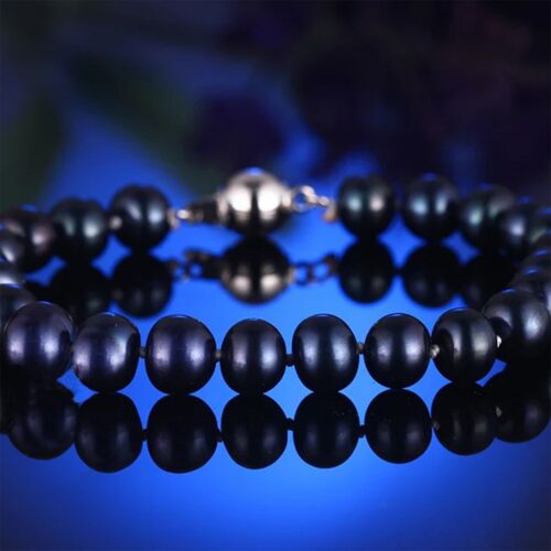 Timeless Grace Natural Pearl Bracelet-Black