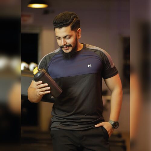 Jersey Contrast Black