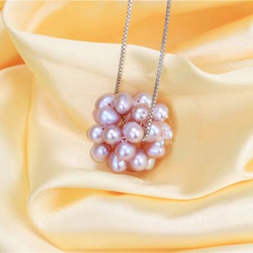 Pearl Harmony Handmade Pendant-Purple
