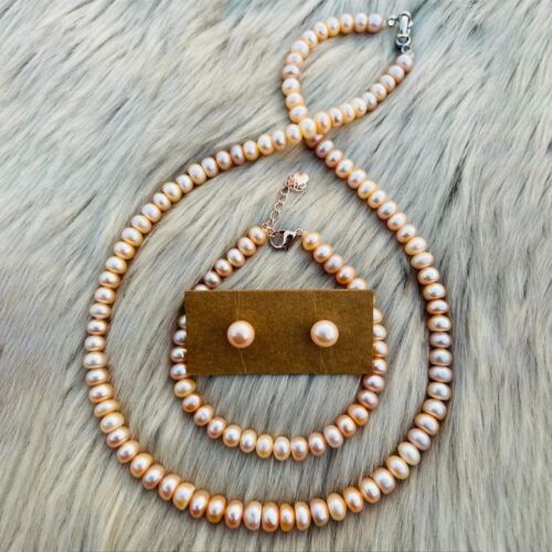 Blush Glow - Radiant Button Pearl Set