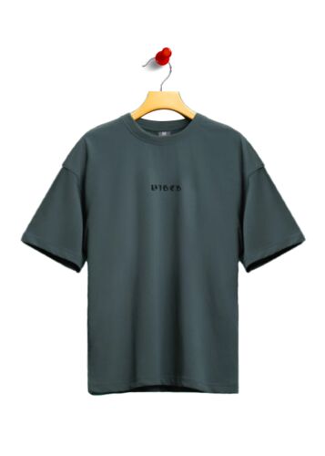 Solid Cadet Blue Drop Shoulder