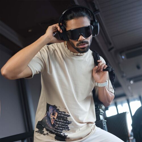 Ethereal Skull Drop-Shoulder Tee