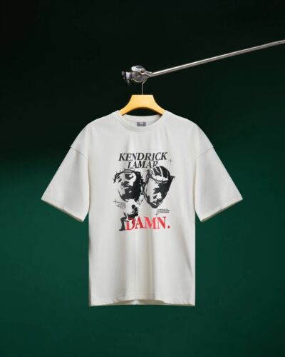 Damn White Drop Shoulder-2XL