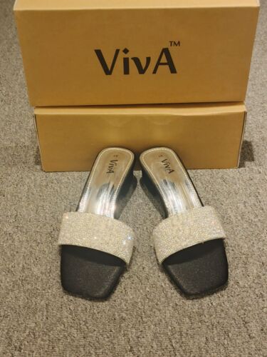 Glittera Silver Heels