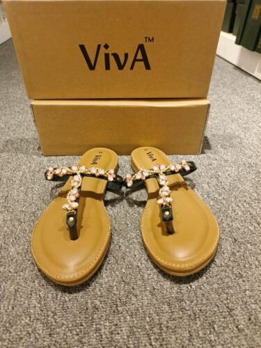 Rosette Charm Flip Flops