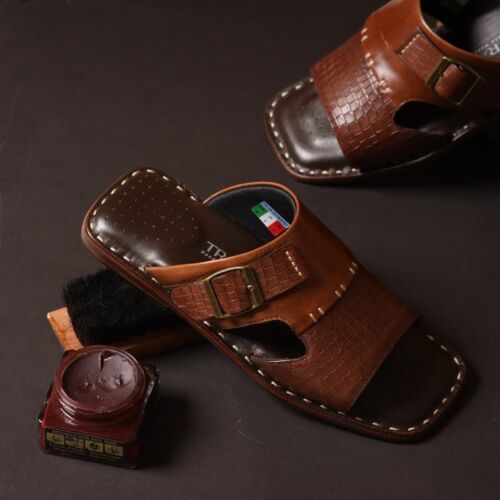 Premium Sandals Side Buckle V2 Brown