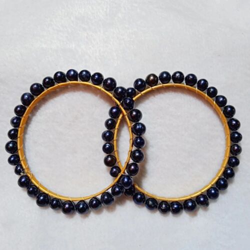 Midnight Elegance Black Pearl Churi