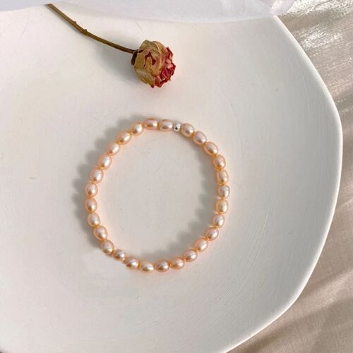 Eternal Shine Freshwater Pearl Bracelet-PINK