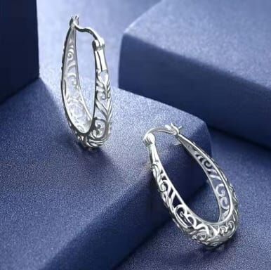 "Earring-ST-925 WT- 4A 3R"