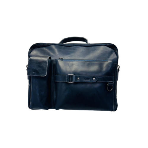 The Executive Luxe Leather Briefcase-Black