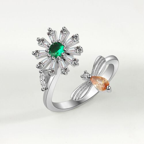 "Finger Ring-ST-925 WT-4A 5R"