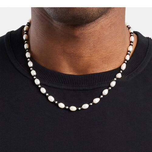 Midnight Serenity Pearl & Agate Necklace
