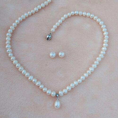 Ivory Grace - Blush Radiance White Pearl Set