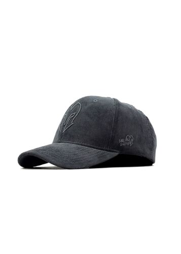 HEAD GEAR CHARCOAL GREY SUPER CORD CAP