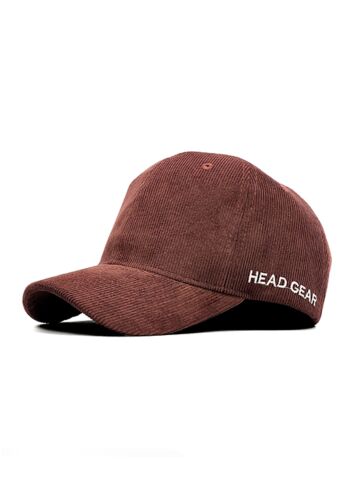 HEAD GEAR CHOCOLATE CORDUROY CAP
