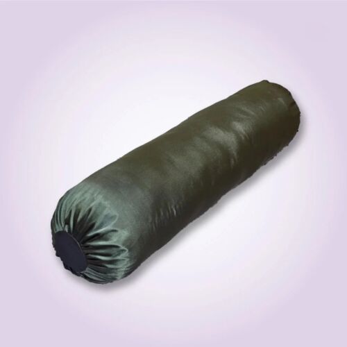  Ash Gray Satin Bolster Cover