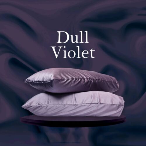 LuxeDull Violet Satin Pillowcase