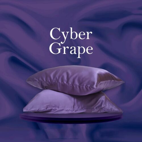 LuxeCyber Grape Satin Pillowcase