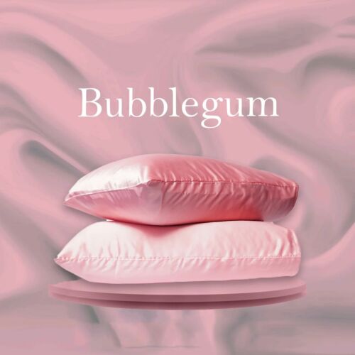 LuxeBubblegum Satin Pillowcase