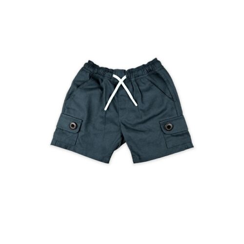 Charcoal Cargo Half Pant