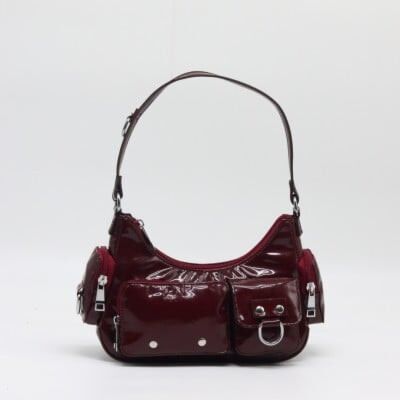 Urban Luxe Multi-Pocket Shoulder Bag-chocolate