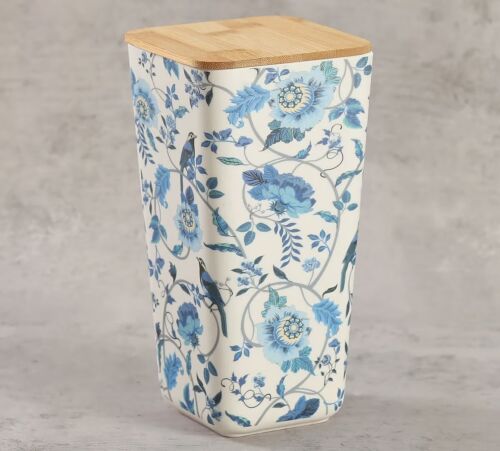 Azur Blooms Bamboo Jar