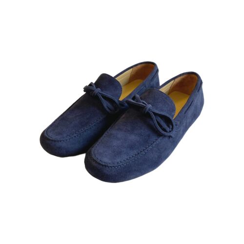 SUEDE DRIVING SHOES-43-Navy Blue