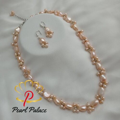 Petal Whisper - Freshwater Baroque Pearl Necklace Set