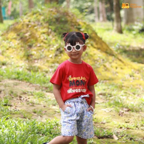 Good Job mom Red Half T-Shirt