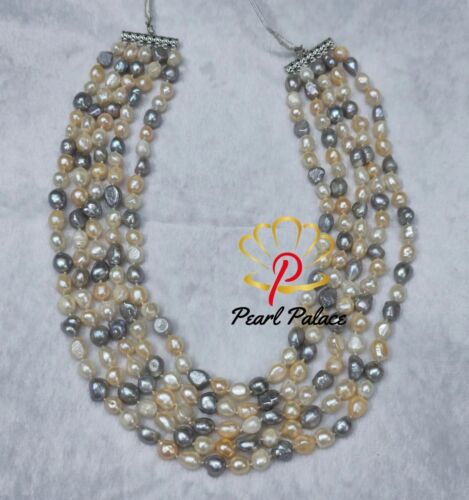 Ethereal Harmony – Multicolor Baroque Pearl Necklace