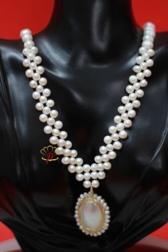 Radiant Halo Pearl Pendant Set