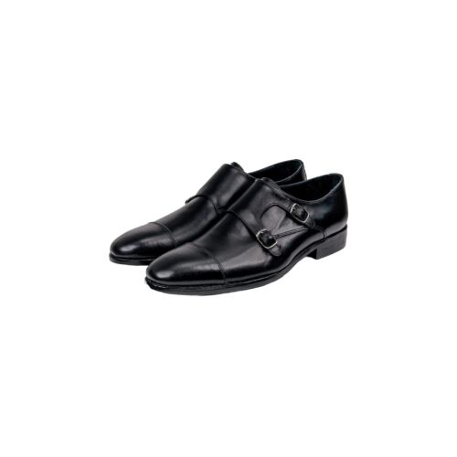 Classic Double Monk Strap-Black-44