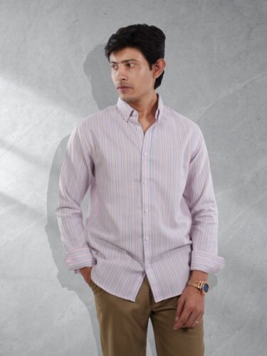 Blush Breeze Pinstripe Shirt