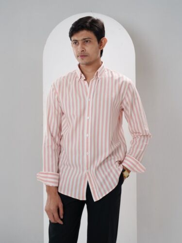 Blush Horizon Stripe Shirt