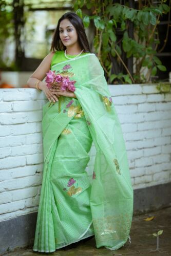 Mint Elegance Saree