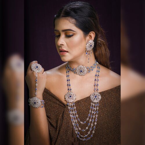 Royal Blossom Bridal Necklace Set