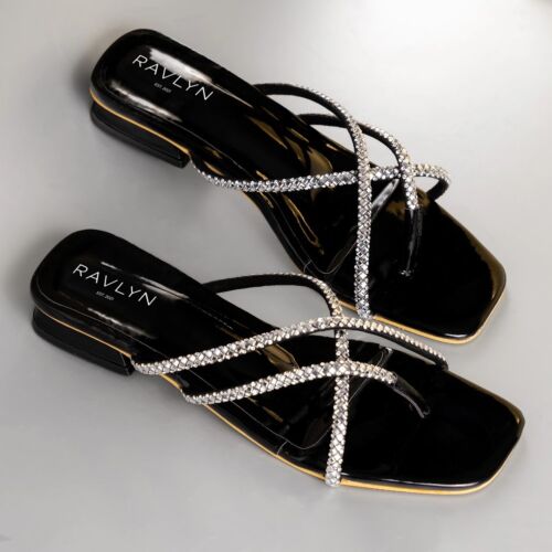 Diamond Sparkle Cross-Heels