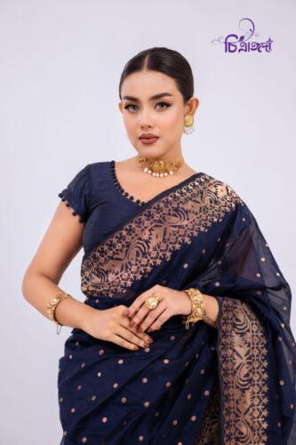 Riti Saree-Navy Blue