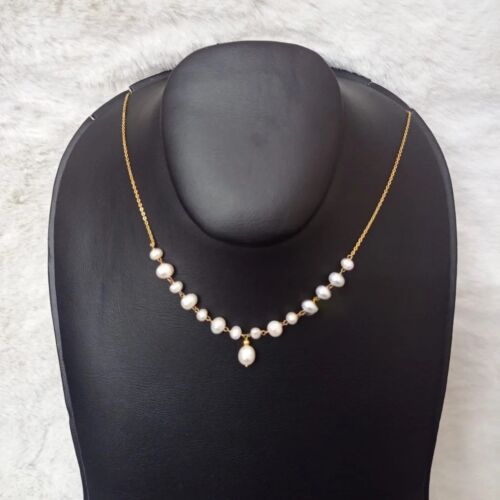 Pearl Elegance Gold-Plated Freshwater Pearl Necklace