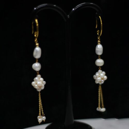 Celestial Tassel Bloom Pearl Earrings