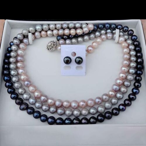 Timeless Radiance Pearl Choker Necklace & Earring Set