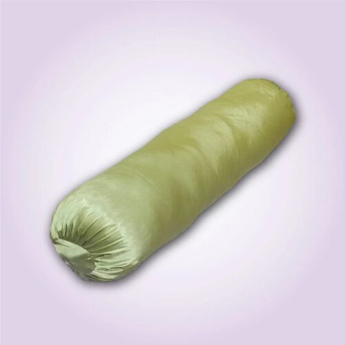 Silken Serenity – Apple Green Bolster Cover
