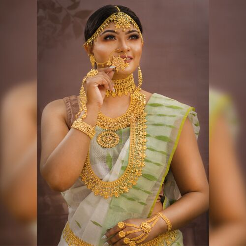 Golden Heritage Bridal Necklace Set