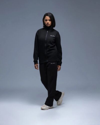 Black Funnel Neck Jacket