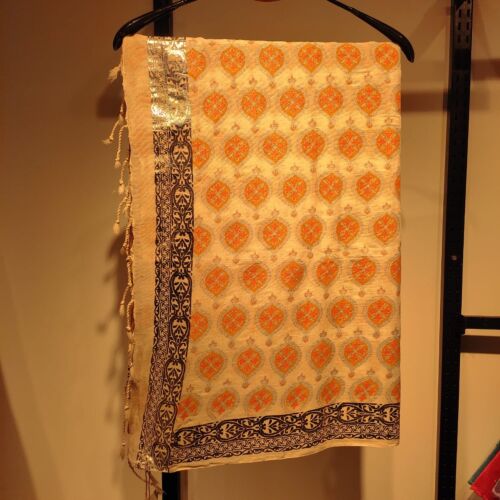 Golden Embers Saree